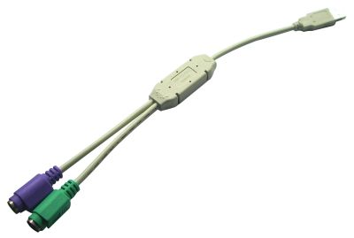 USB PC to PS/2 Keyboard+Mouse Adapter