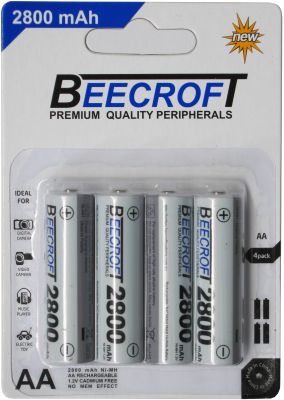 4 x NiMH AA 2800MAh Rechargeable Batteries