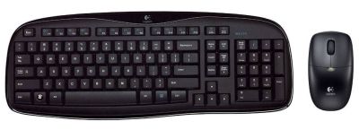 Logitech Wireless Keyboard & Optical Mouse - Black