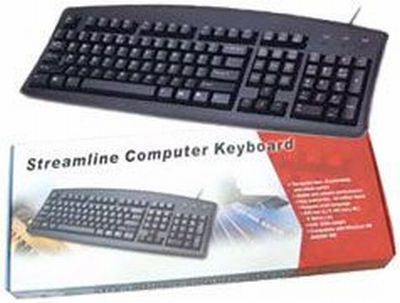 Budget Keyboard Enhanced 104 - USB - Black