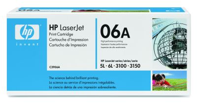 HP #06A C3906A Black Toner - 2,500 pages