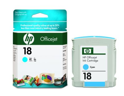 HP #18 C4937A Cyan Cartridge