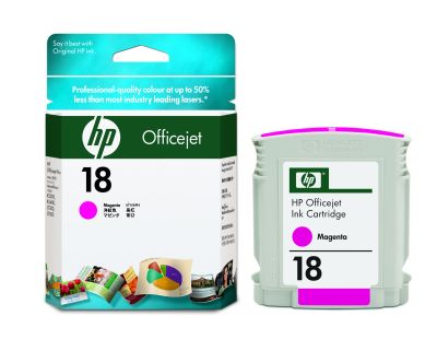 HP #18 C4938A Magenta Cartridge