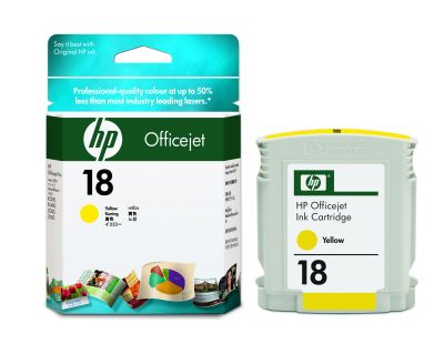 HP #18 C4939A Yellow Cartridge