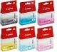 Canon Bundle CLI-8 Series (CLI-8Bk/C/M/Y/PC/PM - 6 Carts)